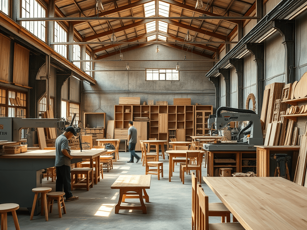 Làng nghề mộc Dư Ba xã Tiên Lương tích cực ứng dụng chuyển đổi số, đưa máy móc hiện đại, công nghệ cao vào sản&nbsp;xuất